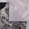 World Rug Gallery Contemporary Floral Design Non Shedding Soft Area Rug 2' x 7' Black 400BLACK2x7 - alternate 3